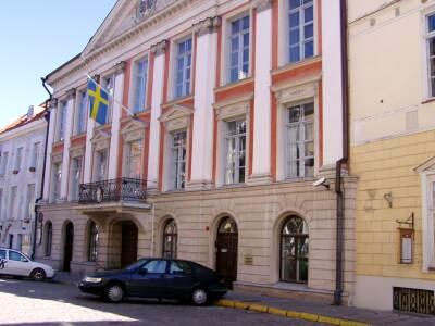 Die schwedische Botschaft in Tallinn. Da wohnte Fabian von Bellingshausen in den Jahren 1830 bis 1839.